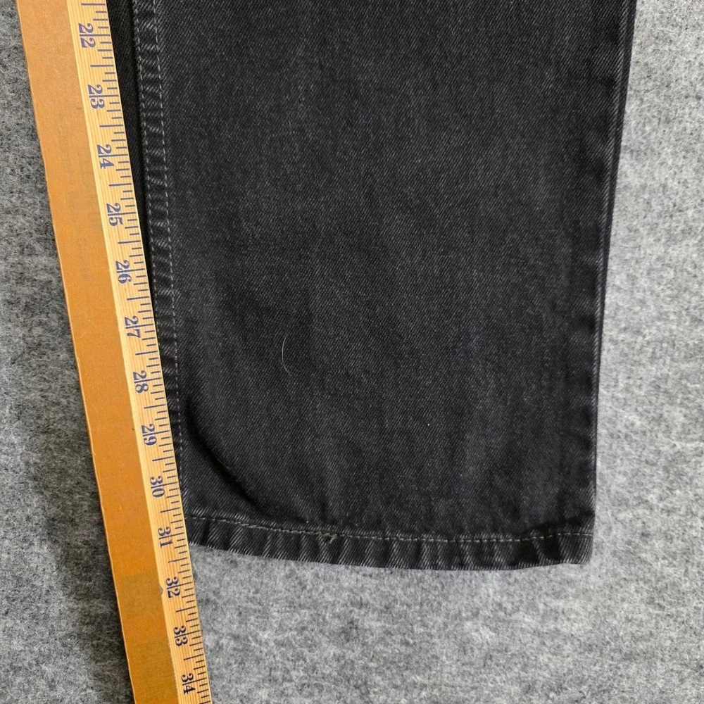 Levis 505 Jeans Mens 40x32 (ACT 42X31) Black Denim Straight Leg‎ Cowboy American